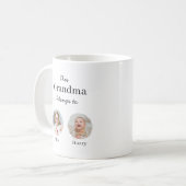 Twee kleinkinderen gepersonaliseerd  koffiemok (Voorkant links)