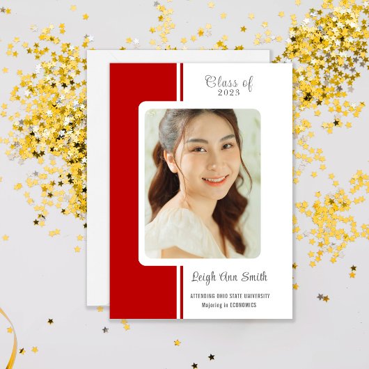 TWEE KLEUREN AANkondiging Afstuderen DOUANE FOTO