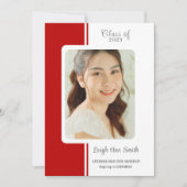 TWEE KLEUREN AANkondiging Afstuderen DOUANE FOTO (Voorkant)