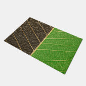 twee kleuren blad deurmat (Schuin)