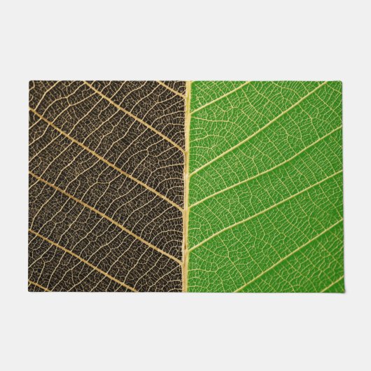 twee kleuren blad deurmat (Voorkant)
