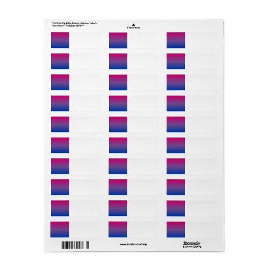 twee kleuren etiket (Full Sheet)