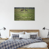 Twee kleuren in het veld canvas afdruk (Insitu (Slaapkamer))