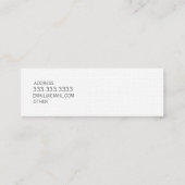Twee kleuren mini visitekaartje (Achterkant)