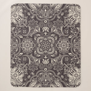 Twee kleuren naadloos patroon. Contour arabi Sherpa Deken