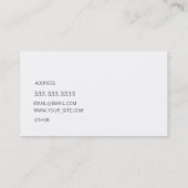 Twee kleuren visitekaartje (Achterkant)