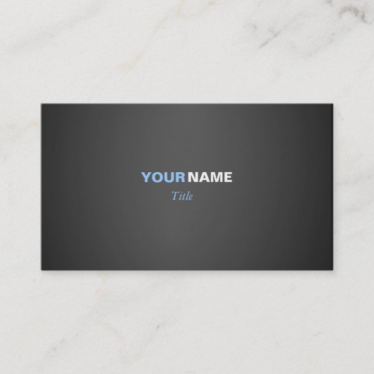 Twee kleuren visitekaartje (Voorkant)