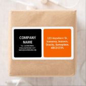 Twee kleuren - zwart en Oranje Etiket (Insitu)