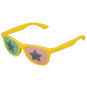 Twee kleurenlenzen Groen en Oranje gele ster Kinder Zonnebril (Gekanteld)