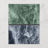 Twee kleurenmarmer-monogram - Details Kaart (Achterkant)