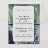 Twee kleurenmarmer-monogram - Details Kaart (Voorkant)