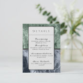 Twee kleurenmarmer-monogram - Details Kaart (Staand voorkant)