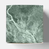 Twee kleurenmarmer-monogram - Kies uw kleuren Bedankdoosjes (Bovenkant)