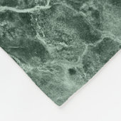 Twee kleurenmarmer-monogram - Kies uw kleuren Fleece Deken (Hoek)