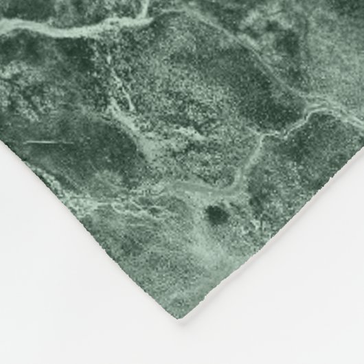 Twee kleurenmarmer-monogram - Kies uw kleuren Fleece Deken (Hoek)