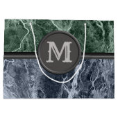 Twee kleurenmarmer-monogram - Kies uw kleuren Groot Cadeauzakje (Achterkant)