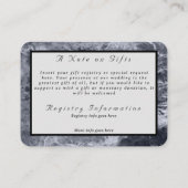 Twee kleurenmarmer-monogram - Kies uw kleuren Informatiekaartje (Achterkant)