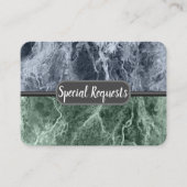 Twee kleurenmarmer-monogram - Kies uw kleuren Informatiekaartje (Voorkant)