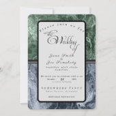 Twee kleurenmarmer-monogram - Kies uw kleuren Kaart (Voorkant)