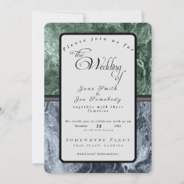 Twee kleurenmarmer-monogram - Kies uw kleuren Kaart