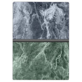 Twee kleurenmarmer-monogram - Kies uw kleuren Klembord (Achterkant)