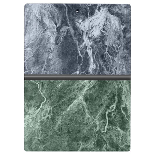 Twee kleurenmarmer-monogram - Kies uw kleuren Klembord (Achterkant)