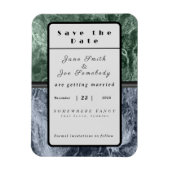 Twee kleurenmarmer-monogram - Kies uw kleuren Opsl Magneet (Verticaal)