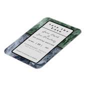 Twee kleurenmarmer-monogram - Kies uw kleuren Opsl Magneet (Linkerzijde)