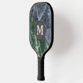 Twee kleurenmarmer-monogram - Kies uw kleuren Pickleball Paddle (Links)
