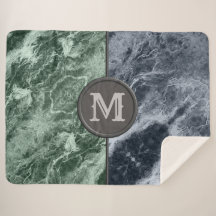 Twee kleurenmarmer-monogram - Kies uw kleuren
