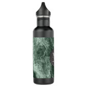 Twee kleurenmarmer-monogram - Kies uw kleuren Waterfles (Links)