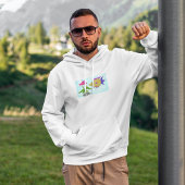 Twee kleurige vissen hoodie