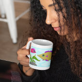 Twee kleurige vissen koffiemok