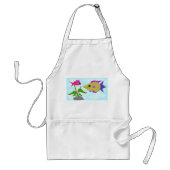 Twee kleurige vissen standaard schort (Voorkant)