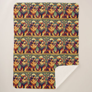 Twee kleurrijke TM's deken