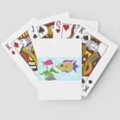Twee Kleurrijke Vissen Pokerkaarten (Achterkant)