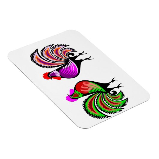 Twee kleurrijke waarschuwingen magneet (Rechterzijde)