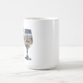 Twee klinkende glazen met bubbels koffiemok (Center)