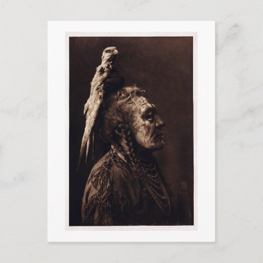 Twee Klokjes, een Crow Medicine Man. Briefkaart (Voorkant)