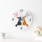 Twee klokjes voor vlinders grote klok (Huis)