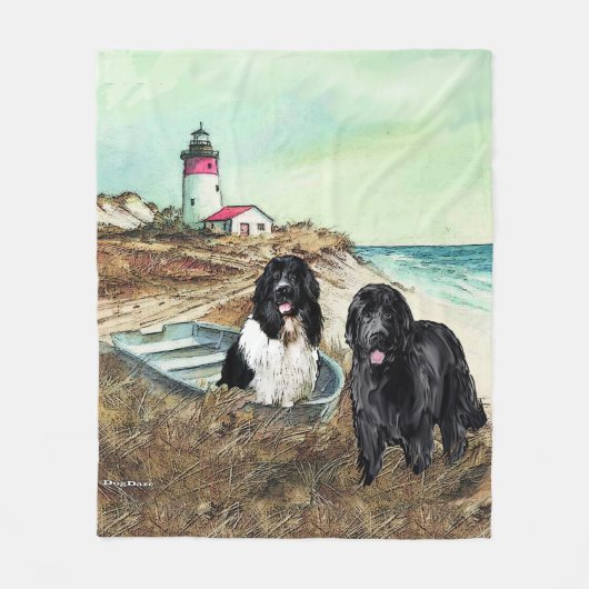 Twee knuppels en knuppels fleece deken (Voorkant)