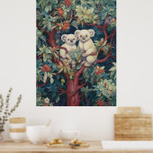 Twee koala's in een gomboom poster (Keuken)