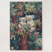 Twee Koala's Zittend in een Gum Tree Legpuzzel (Verticaal)