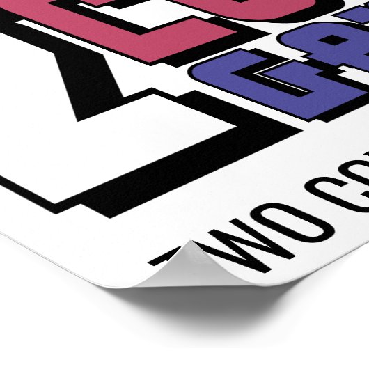 Twee Koeien gamePoster Poster (Hoek)