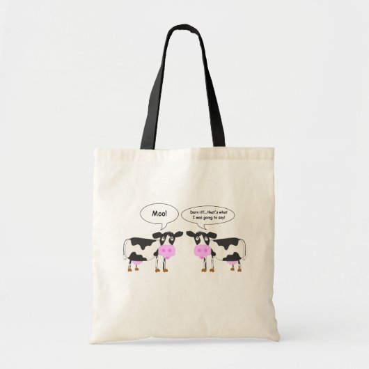 Twee koeien Joke Bag Tote Bag (Voorkant)