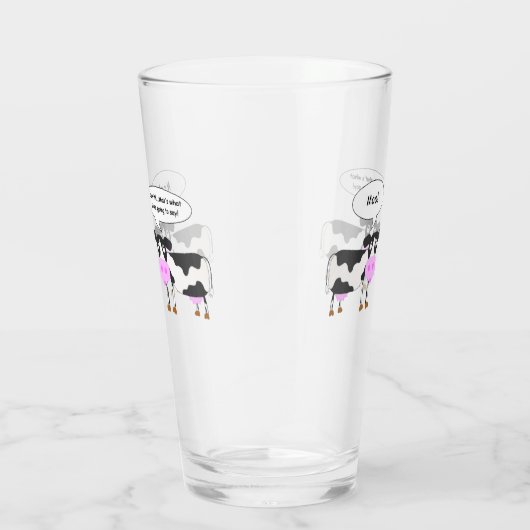 Twee Koeien Joke Glas (Rechts)