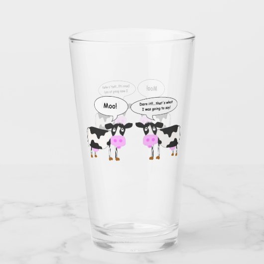Twee Koeien Joke Glas (Voorkant)