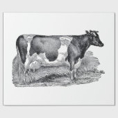 Twee koeienpakpapier cadeaupapier (Vlak)