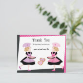 Twee koekjes met koekjes. bedankkaart (Staand voorkant)