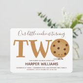 Twee Koekjes tweede verjaardag Kaart (Staand voorkant)